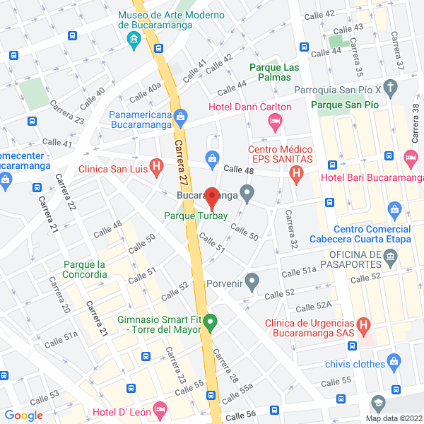 Map of Comercializadora Spandex S.A.S.