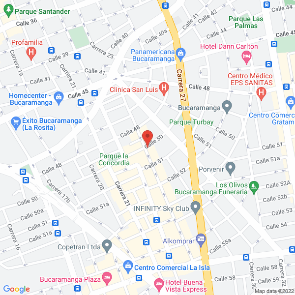 Map of Inacks Soluciones Alimenticias
