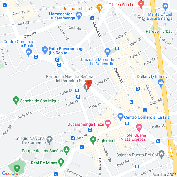 Map of Parroquia Santuario Nuestra Señora Del Perpetuo Socorro