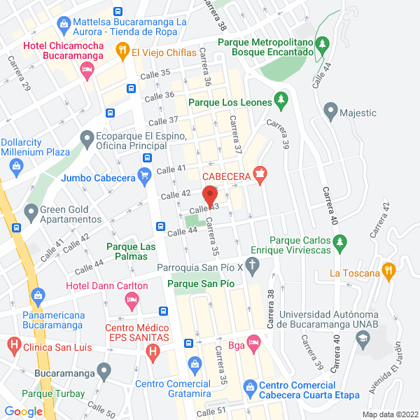 Map of Proinsocol Ltda. Salud Ocupacional
