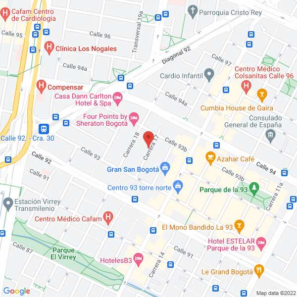 Mapa de Class Travel World Ltda