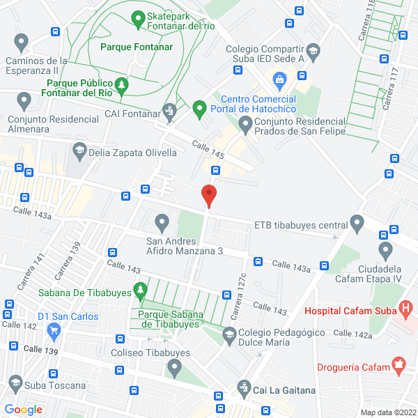 Mapa de Agencia Bon Voyage