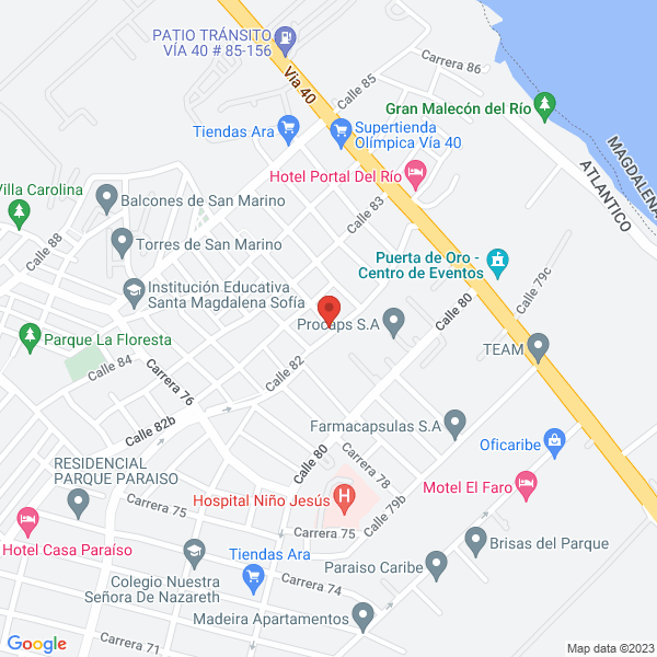 Map of Inversiones Turisticas & Viajes Serviexpress S.A.S.