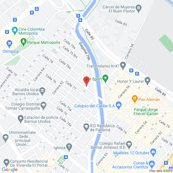 Mapa de Turismundo Vacacional Sas