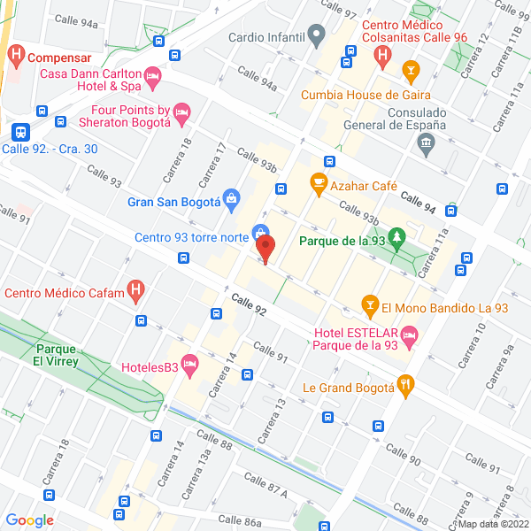 Mapa de Zte Colombia S.A.S.