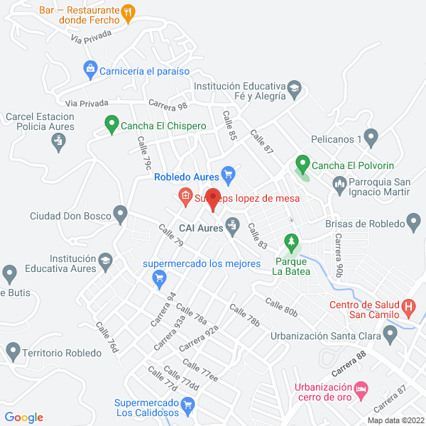 Mapa de Event Tours