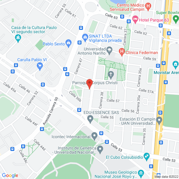 Mapa de Bogota Servicios Creativos