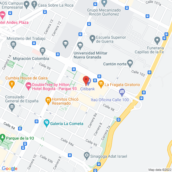 Mapa de Santiago Oil Company