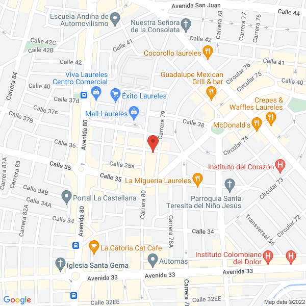 Mapa de Agencia De Viajes Sol De Laureles