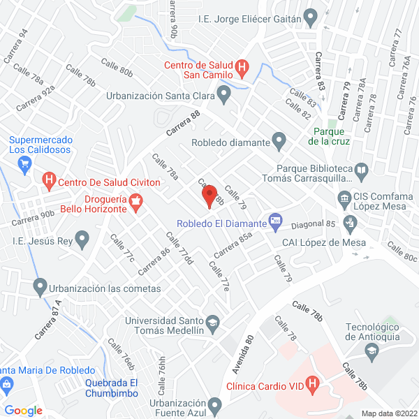 Mapa de Corporacion Gente Viva