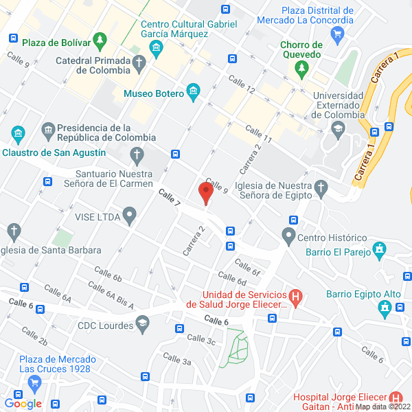 Mapa de Edificio Los Delfines