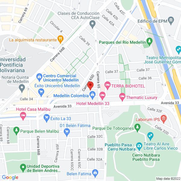 Mapa de Mts Medellin Travel Support S.A.S