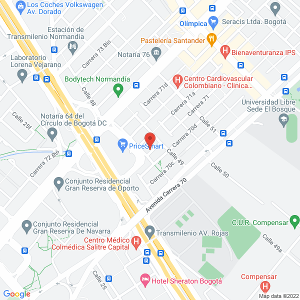 Mapa de Travel Club Card S A S