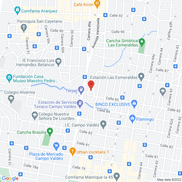Mapa de La Hondura S.A. Civil