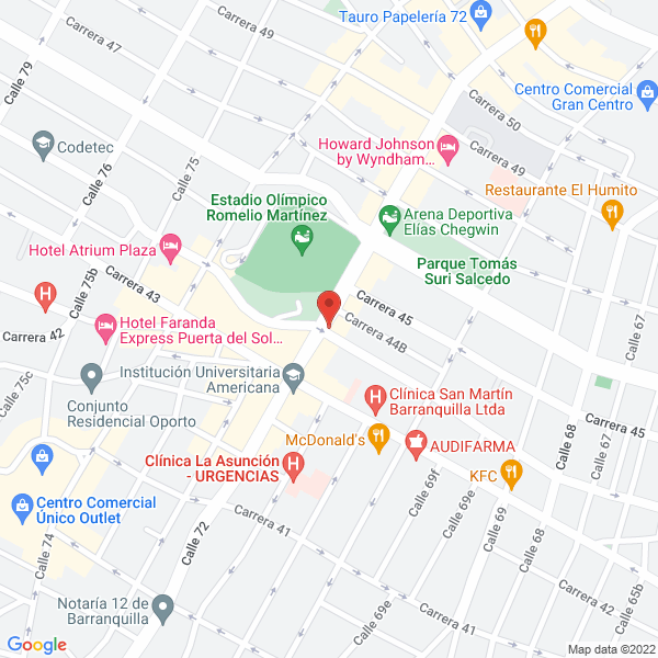 Map of Agencia De Viajes Y Turismo Davega Ltda.