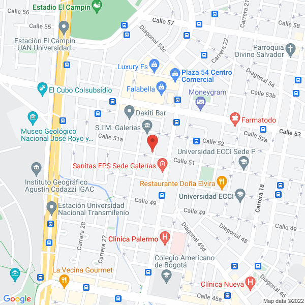 Map of Ok Colombia Travel