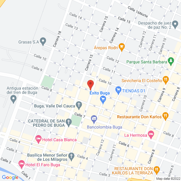 Map of Hostal Las Orquideas