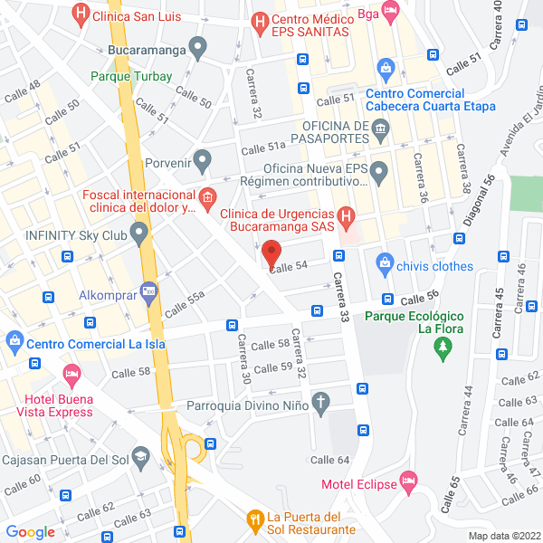 Map of Vihonco Ips Bucaramanga S.A.S.