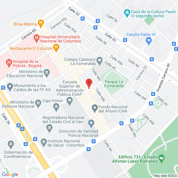 Mapa de Gcp Consultores Sas