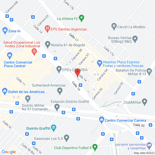 Mapa de Racores Y Partes Freno De Aire Ltda.