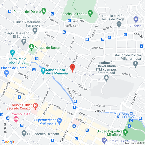 Mapa de Precission Imágenes S.A.S.