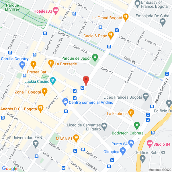 Mapa de Atenea Orfebrería S.A.S.