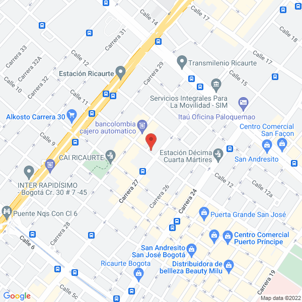 Mapa de Rayo Editores S.A.S.