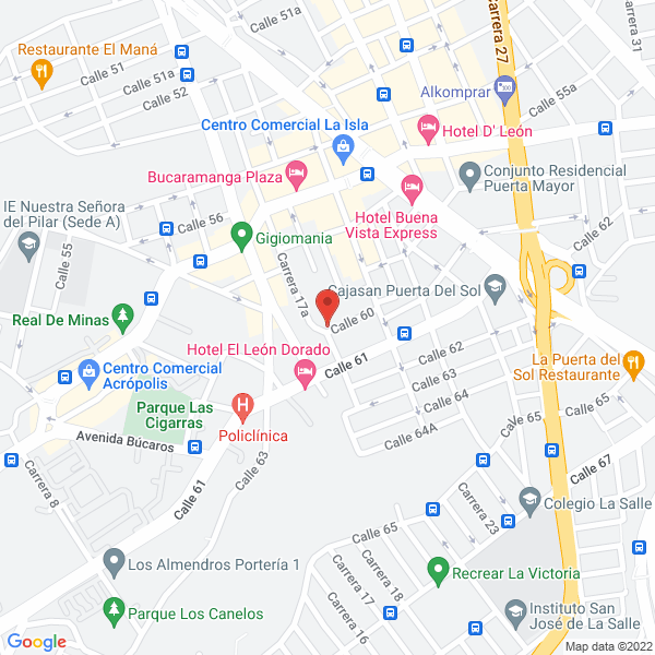 Map of Gruas Carreño