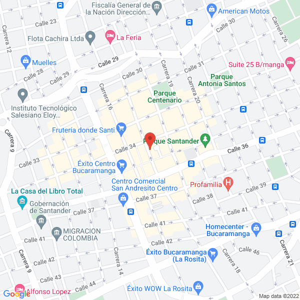 Map of Parqueadero Manuela