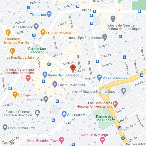 Map of Baterias Tudor