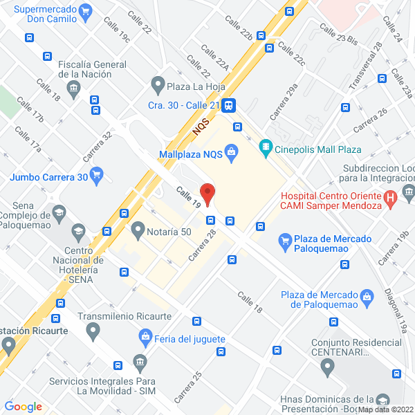 Mapa de Qbano Hayuelos
