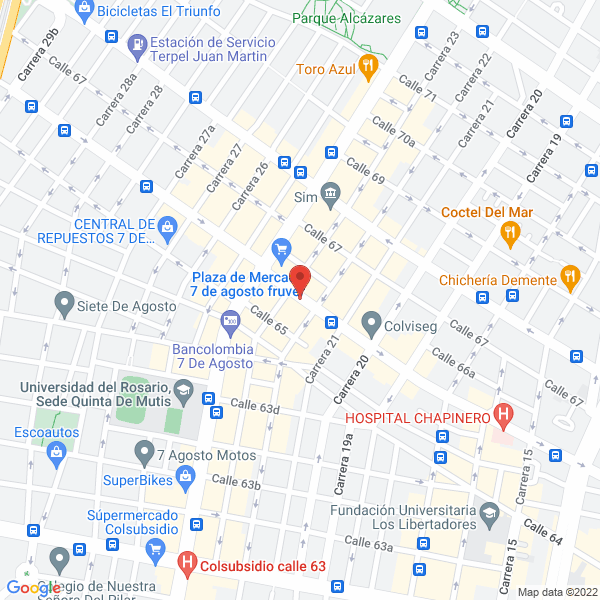 Mapa de Cg Distribuciones Ltda.
