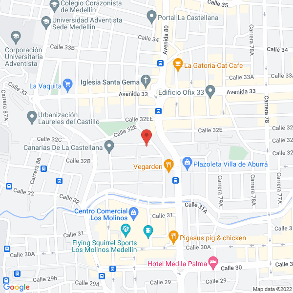 Mapa de Comercializadora J. P. Global S.A.S.