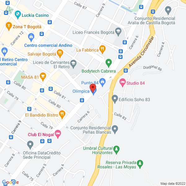 Mapa de Centro Veterinario Mascotas