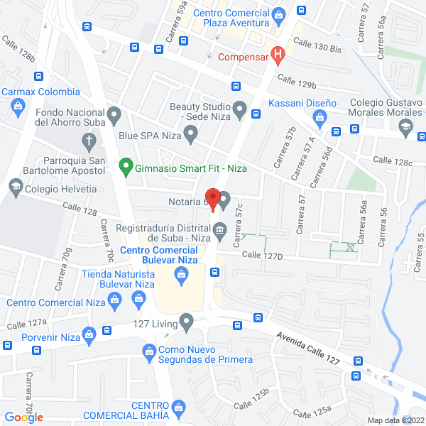Mapa de Bogotá Pet Care