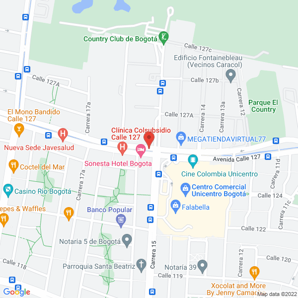 Mapa de Centro Médico Plenitud