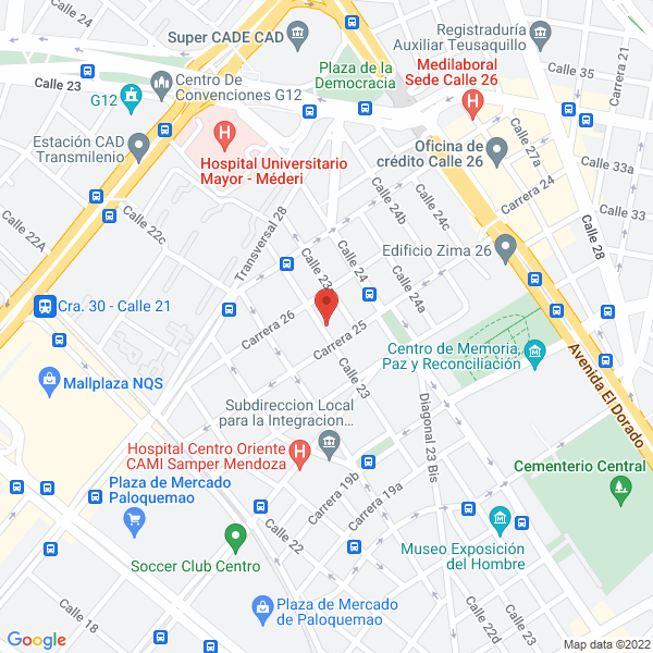 Mapa de Centro Internacional De Física