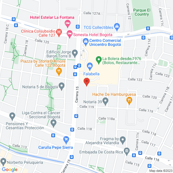 Mapa de Centro Integral De Atención Del Transporte S.A.