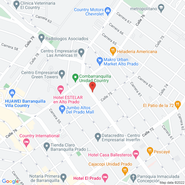 Map of Arrieta Mónica
