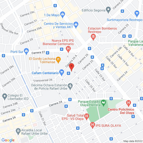 Mapa de Mantenimiento Rincón