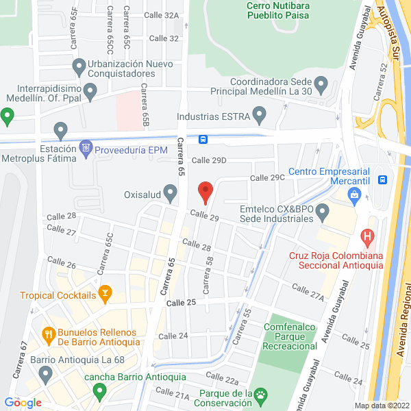 Mapa de Alimentos Copelia S.A.
