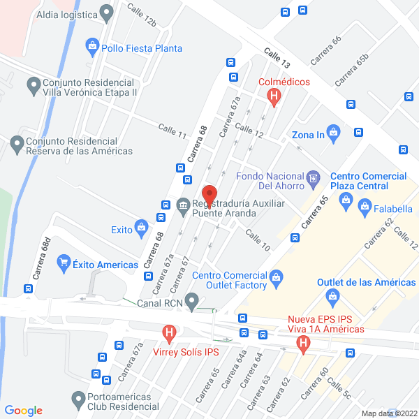 Mapa de Centro Medico Zona Industrial Ltda.