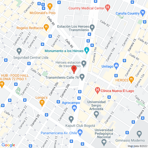 Mapa de Distribuidora Jeruel Ltda.