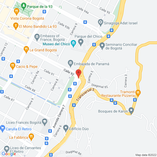 Mapa de Eduardo Cabal & Associates Inc Ltda.