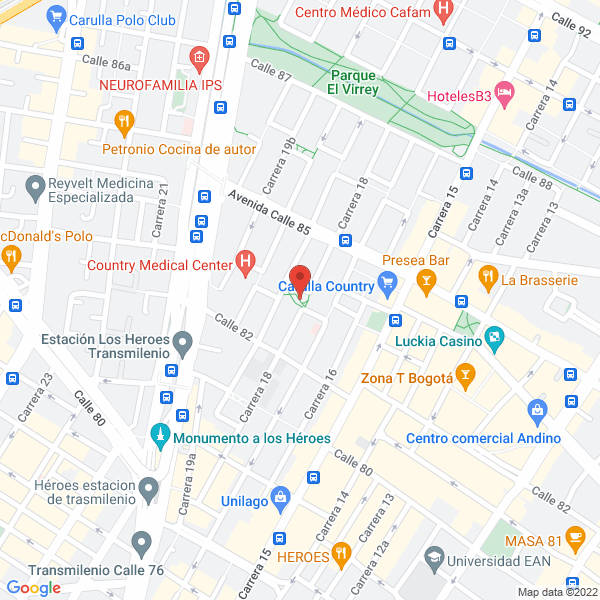 Mapa de J. O. J. Seguros Ltda.