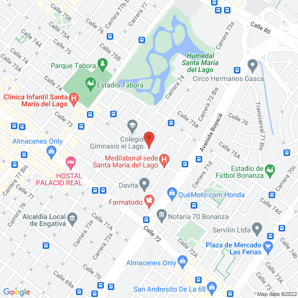 Mapa de Jenny Ahumada Q. E. Hijos S. En C.
