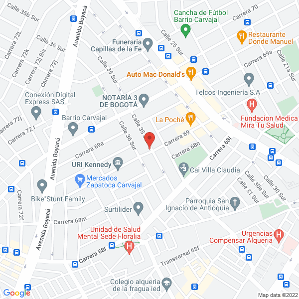 Mapa de José P. Parada Muñoz E. Hijos Cía. Ltda.
