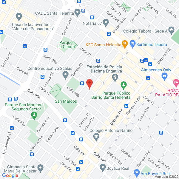 Mapa de Representaciones La 80 Ltda.