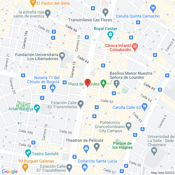 Mapa de Restaurantes Kompollo Ltda. Operadora De Franquicia Kokorico Ltda.