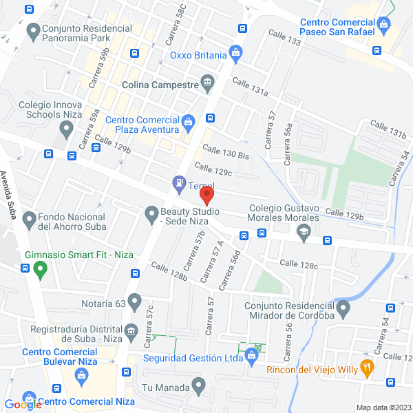 Mapa de Saavedra Hermanos Ltda. Saher Ltda.